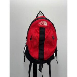 Vintage The North Face Enterprise Backpack Red Black Daypack Hiking School Bag